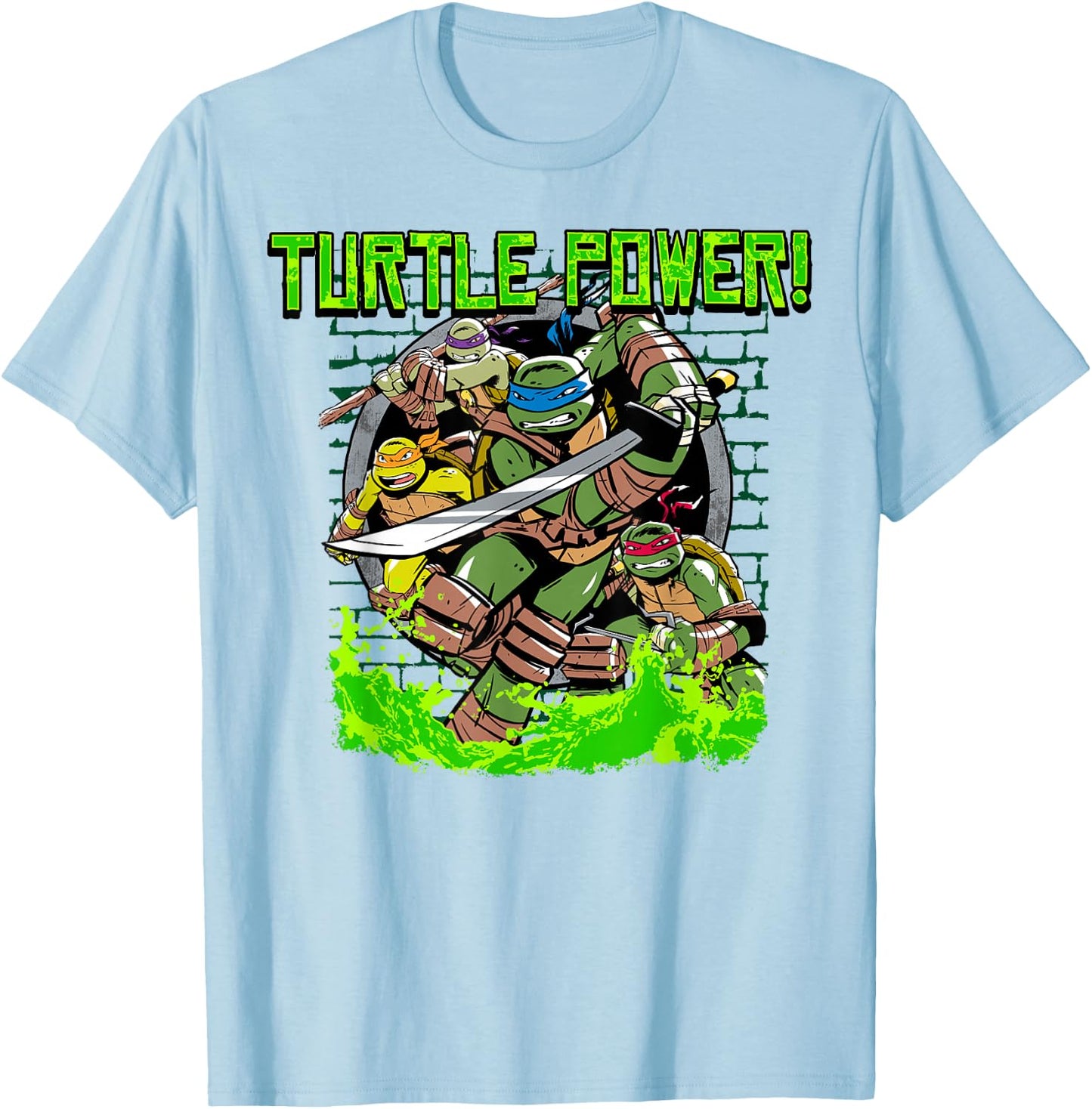 Teenage Mutant Ninja Turtles "Turtle Power" T-Shirt - T-Shirt | Light Blue