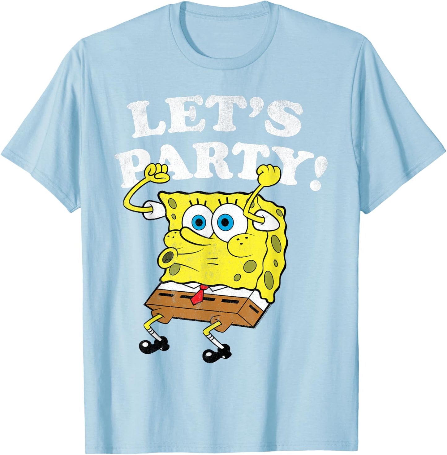Spongebob Squarepants - Let's Party! T-Shirt - T-Shirt | Light Blue