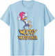 Woody Woodpecker Falling Roller Skating T-Shirt - T-Shirt | Light Blue