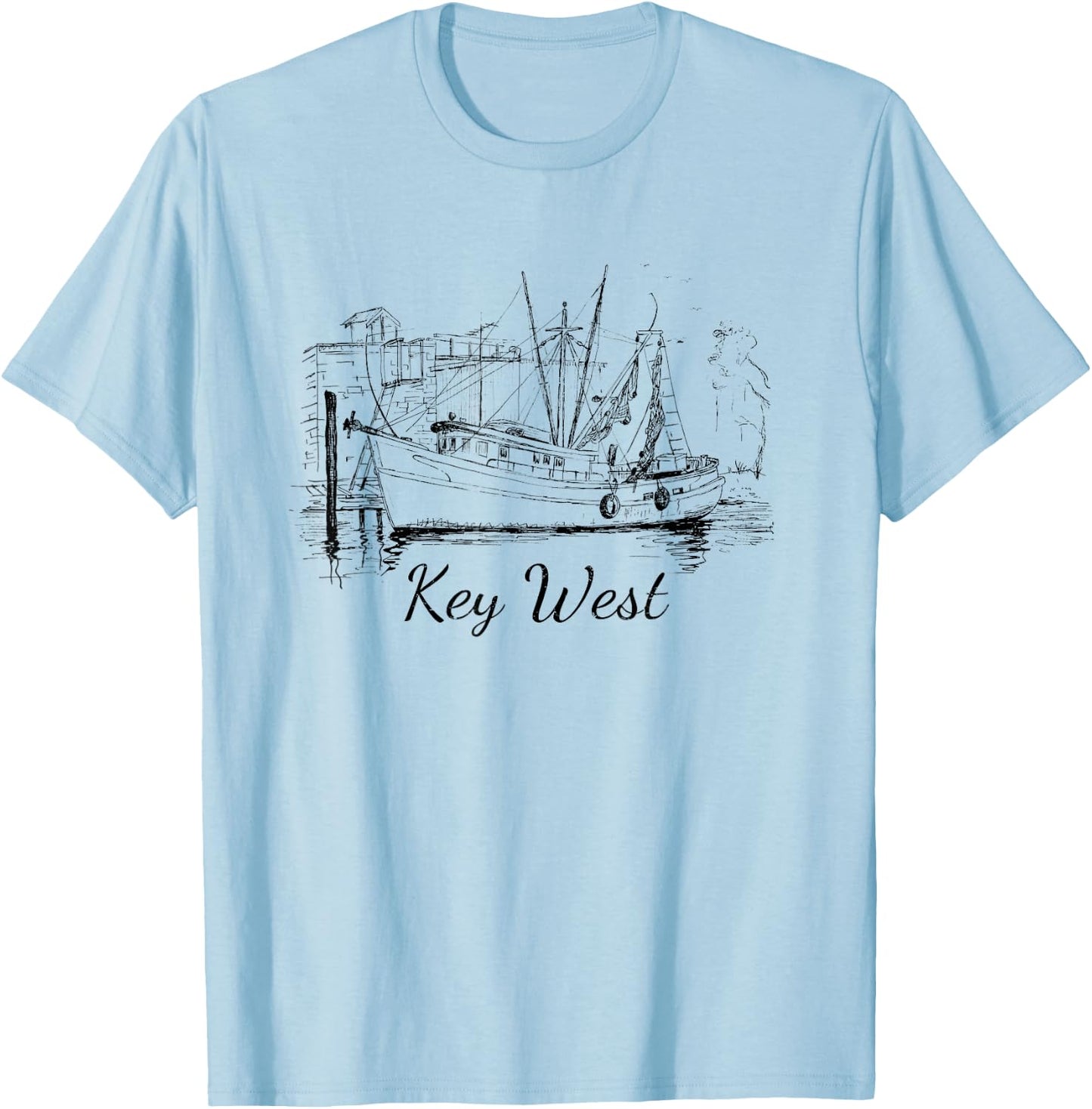 Key West, Florida Vintage Vacation Gift Small T-Shirt - T-Shirt | Light Blue
