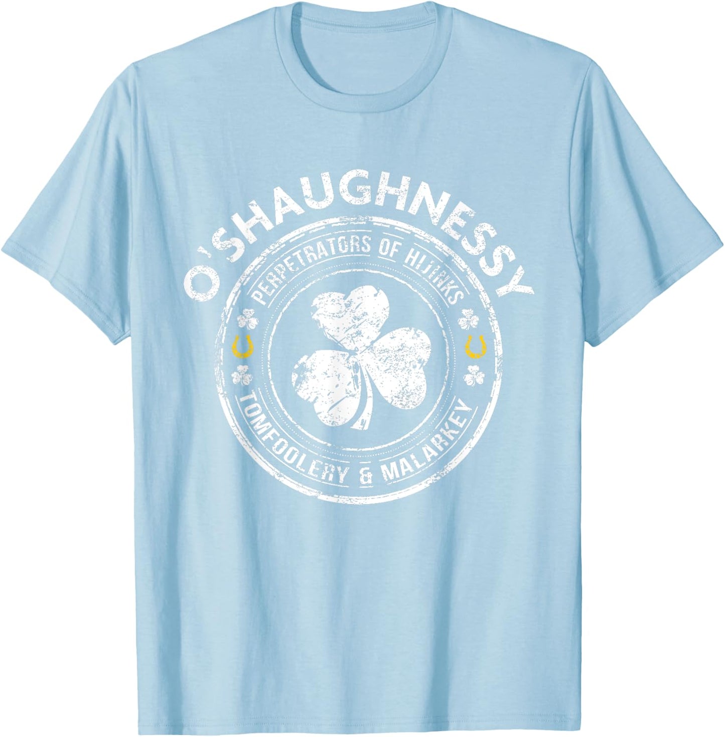 O'Shaughnessy Irish Family Name T-Shirt - T-Shirt | Light Blue