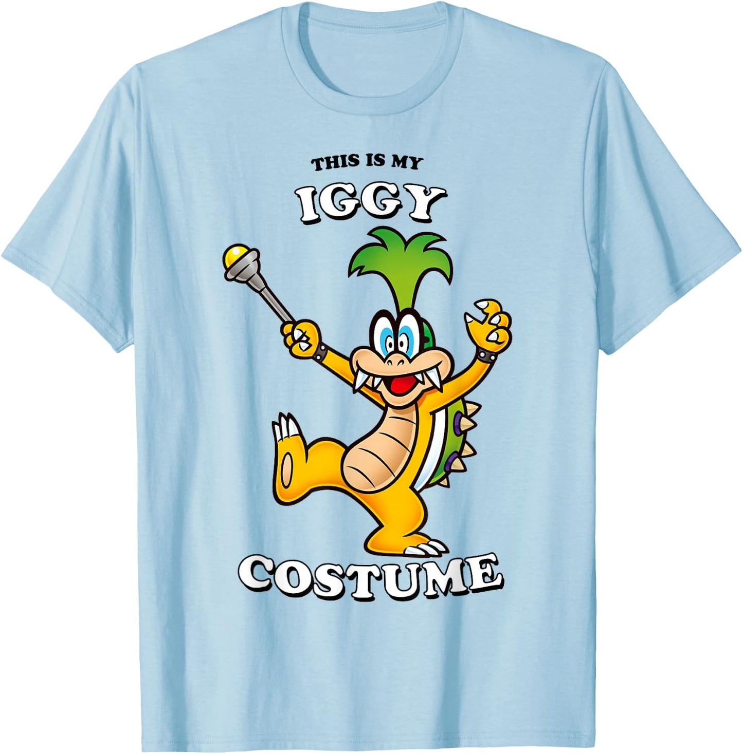 Super Mario Halloween This Is My Iggy Costume T-Shirt - T-Shirt | Light Blue