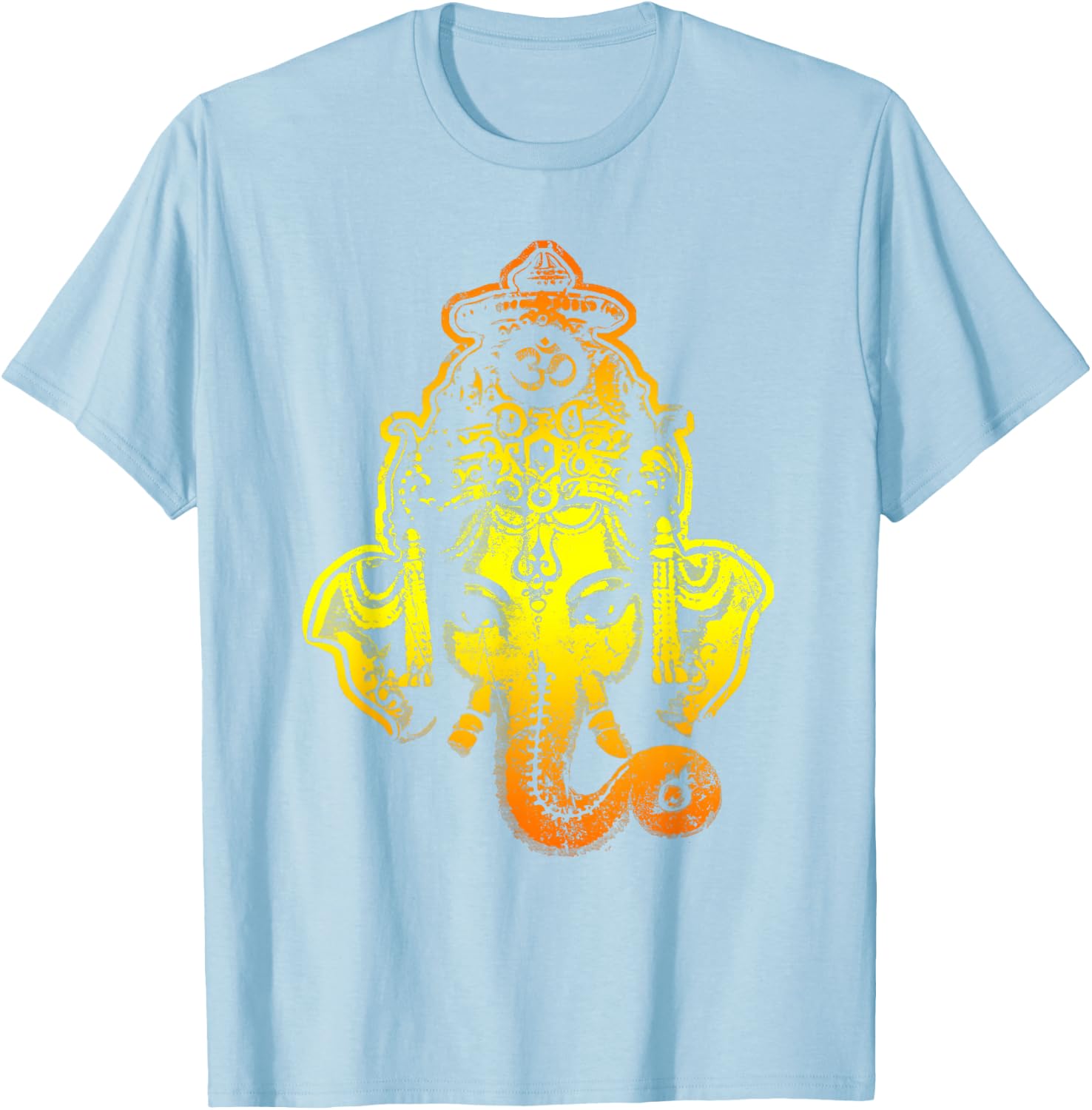 Gradient Ganesh T-Shirt - T-Shirt | Light Blue