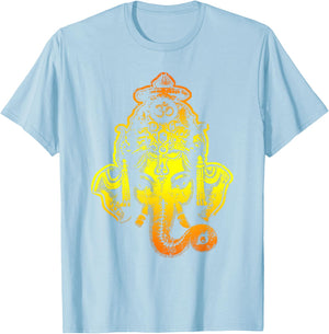 Gradient Ganesh T-Shirt - T-Shirt | Light Blue
