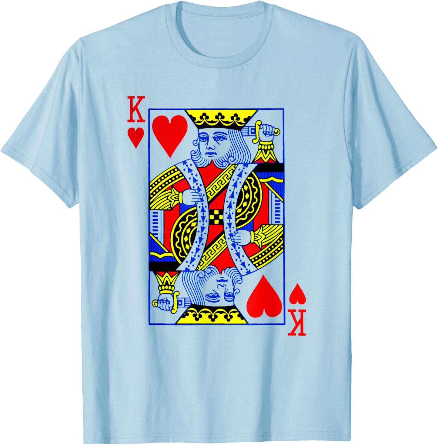King Of Hearts Halloween Costume Idea T-Shirt - T-Shirt | Light Blue