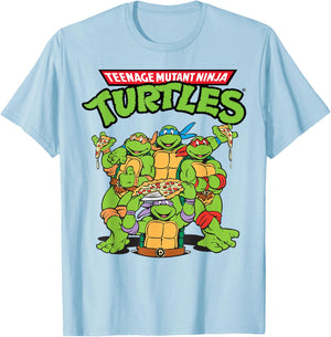Teenage Mutant Ninja Turtles Pizza Crew T-Shirt - T-Shirt | Light Blue