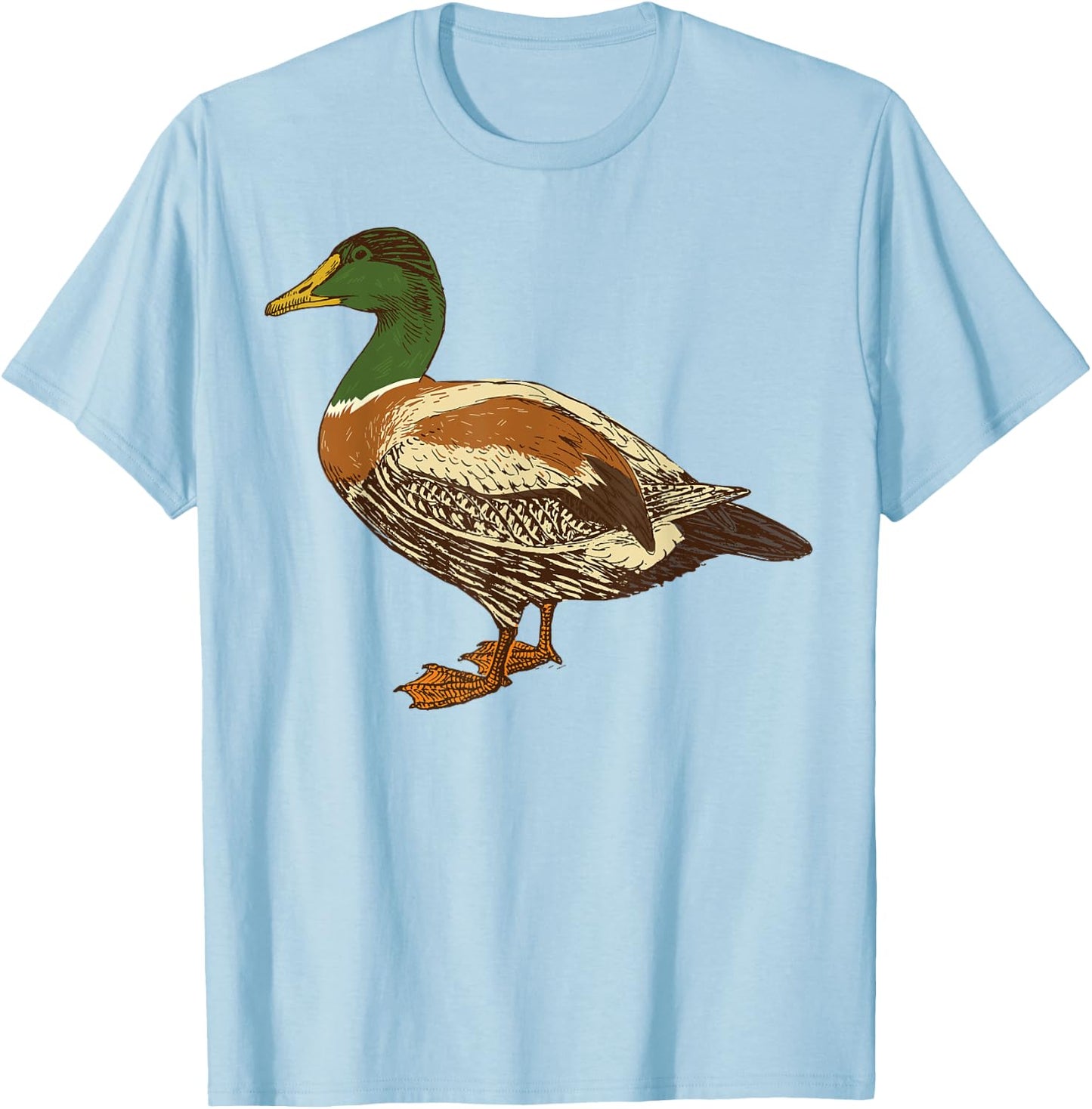 Mallard Duck Shirt | Cute I Love Waterfowls Gift T-Shirt - T-Shirt | Light Blue