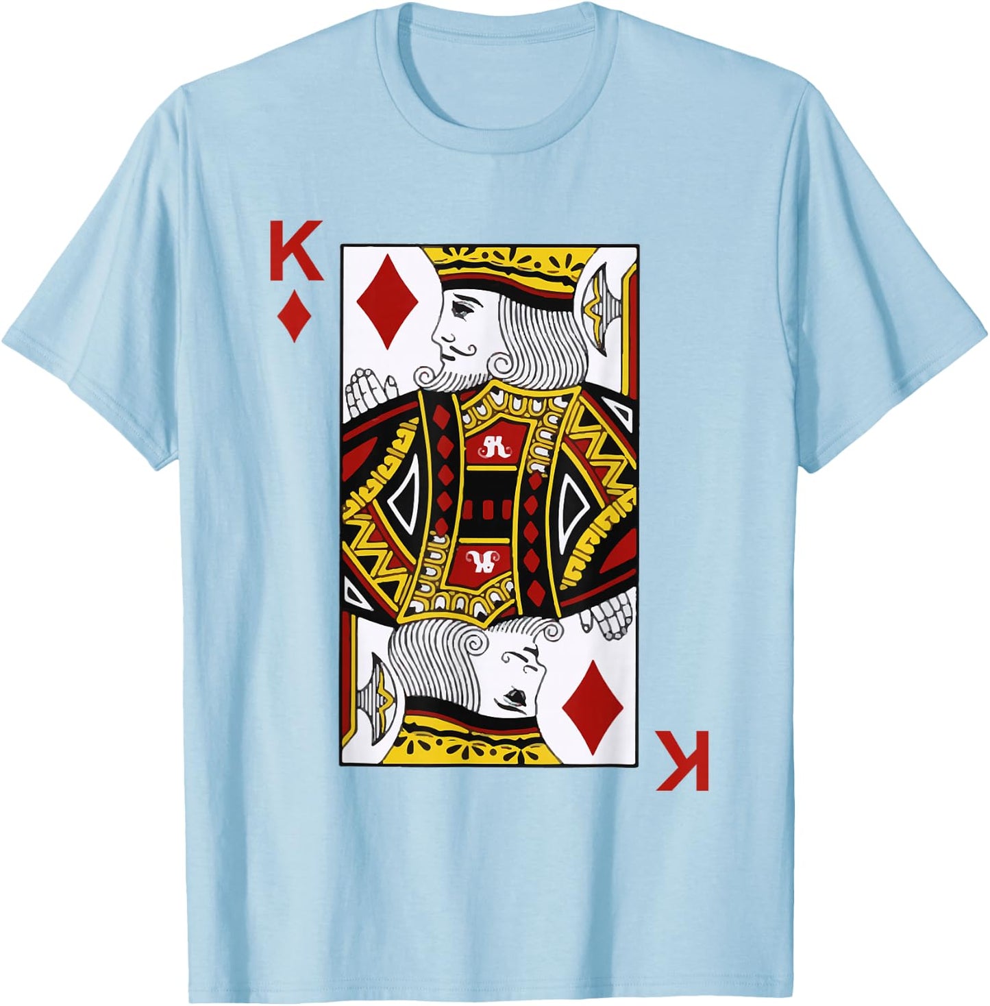King of Diamond Blackjack Cards Poker 21 K Shirt T-Shirt - T-Shirt | Light Blue