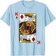 King of Diamond Blackjack Cards Poker 21 K Shirt T-Shirt - T-Shirt | Light Blue