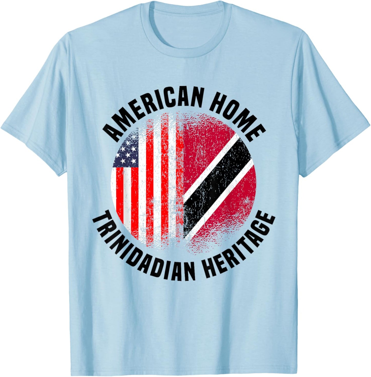 Trinidad Outfit & Women US American Trinidadian Flag T-Shirt - T-Shirt | Light Blue
