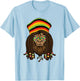 Sasquatch Reggae Dreads Bigfoot Dreadlocks Jamaica Rasta T-Shirt - T-Shirt | Light Blue