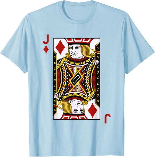 Jack of Diamond Blackjack Cards Poker 21 J shirt T-Shirt - T-Shirt | Light Blue