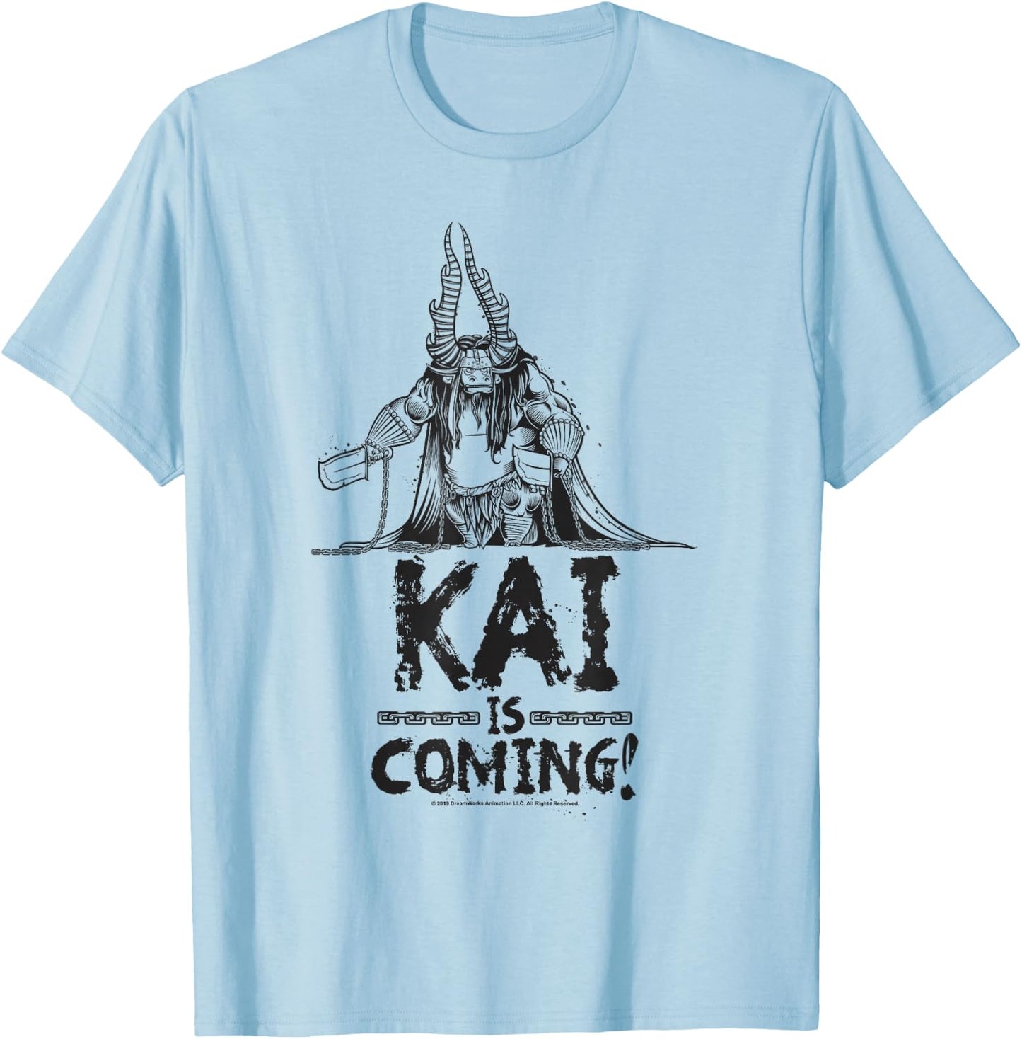 Kung Fu Panda Kai Is Coming Sketch Portrait T-Shirt - T-Shirt | Light Blue
