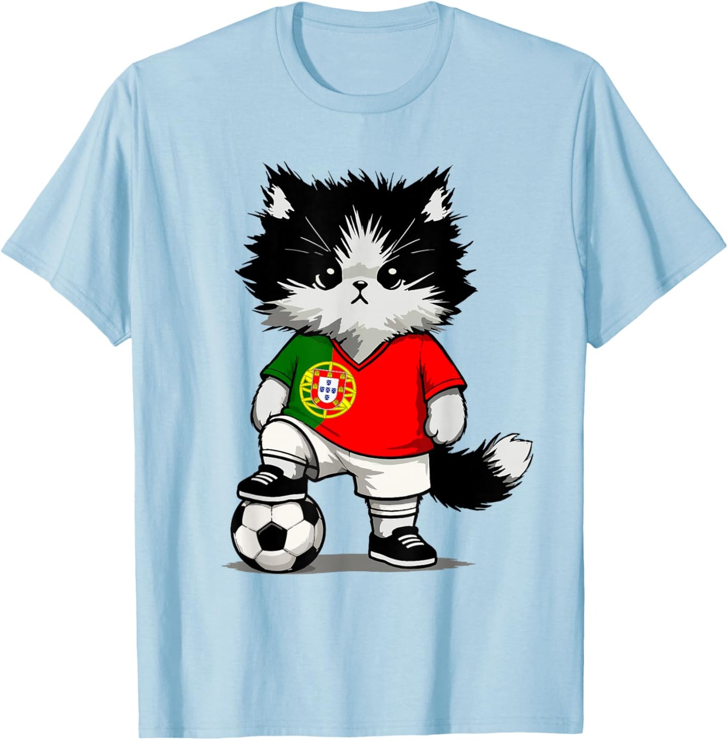 Portuguese Flag Men Women Kids Portugal T-Shirt - T-Shirt | Light Blue