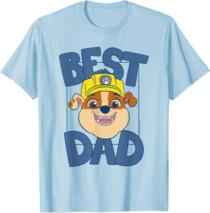 Paw Patrol Father's Day Best Dad T-Shirt - T-Shirt | Light Blue