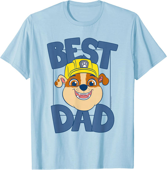 Paw Patrol Father's Day Best Dad T-Shirt - T-Shirt | Light Blue