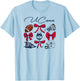 Connecticut Huskies Football Bows White Officially Licensed T-Shirt - T-Shirt | Light Blue