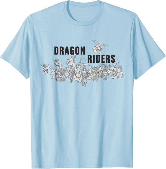 How to Train Your Dragon 3 Hidden World Take Flight T-Shirt - T-Shirt | Light Blue