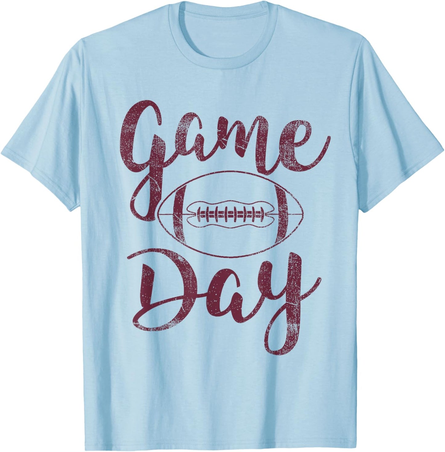 Game Day Football - Cute Football Top T-Shirt - T-Shirt | Light Blue