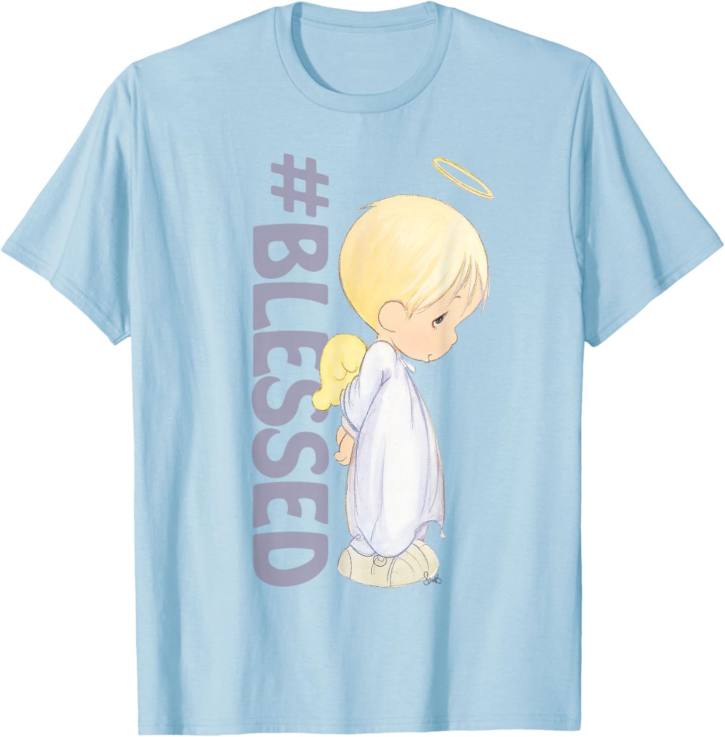 Precious Moments #Blessed T-Shirt - T-Shirt | Light Blue