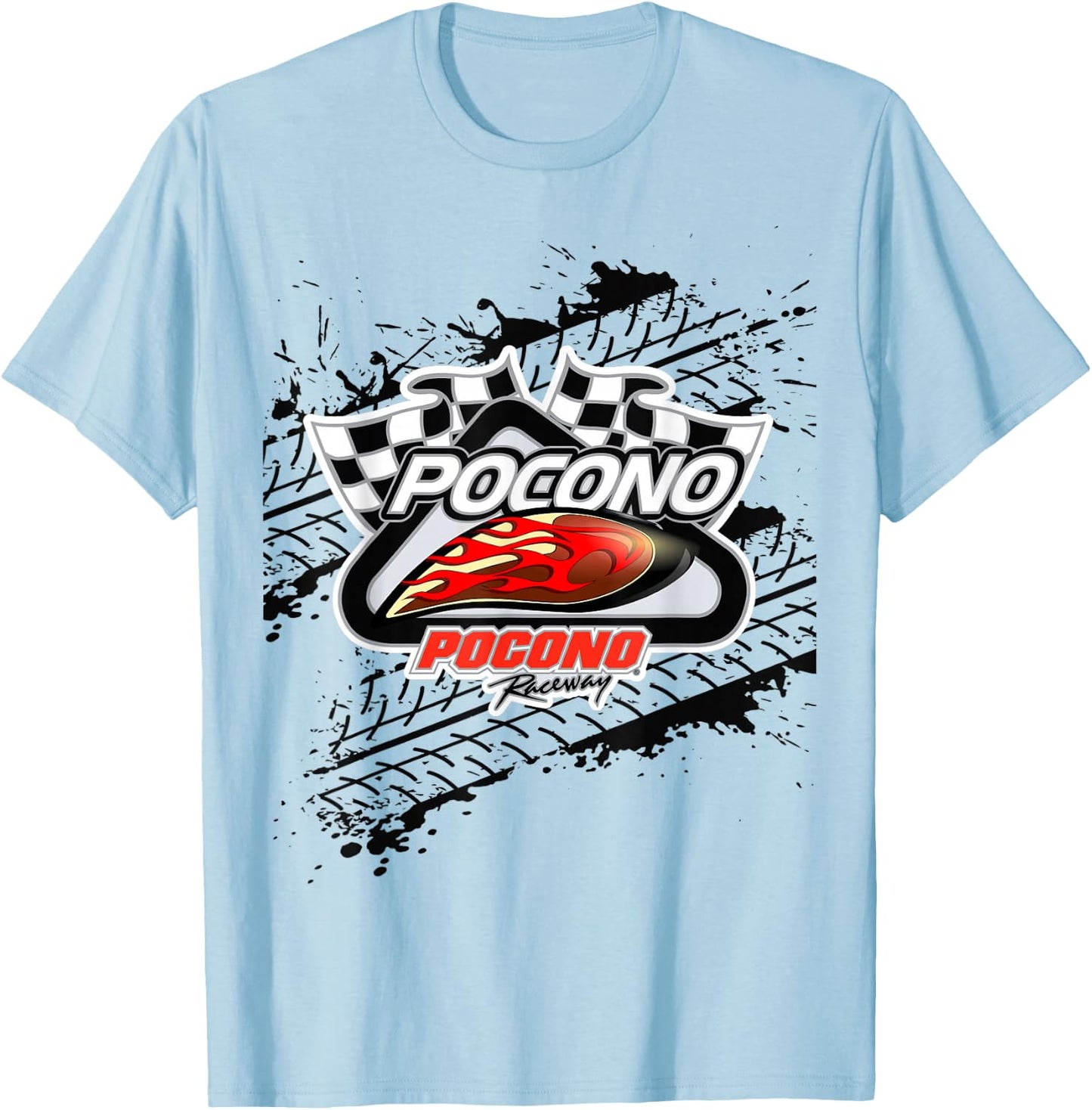 Pennsylvania Pocono Mountain Motorcycle race Men's T-Shirt - T-Shirt | Light Blue