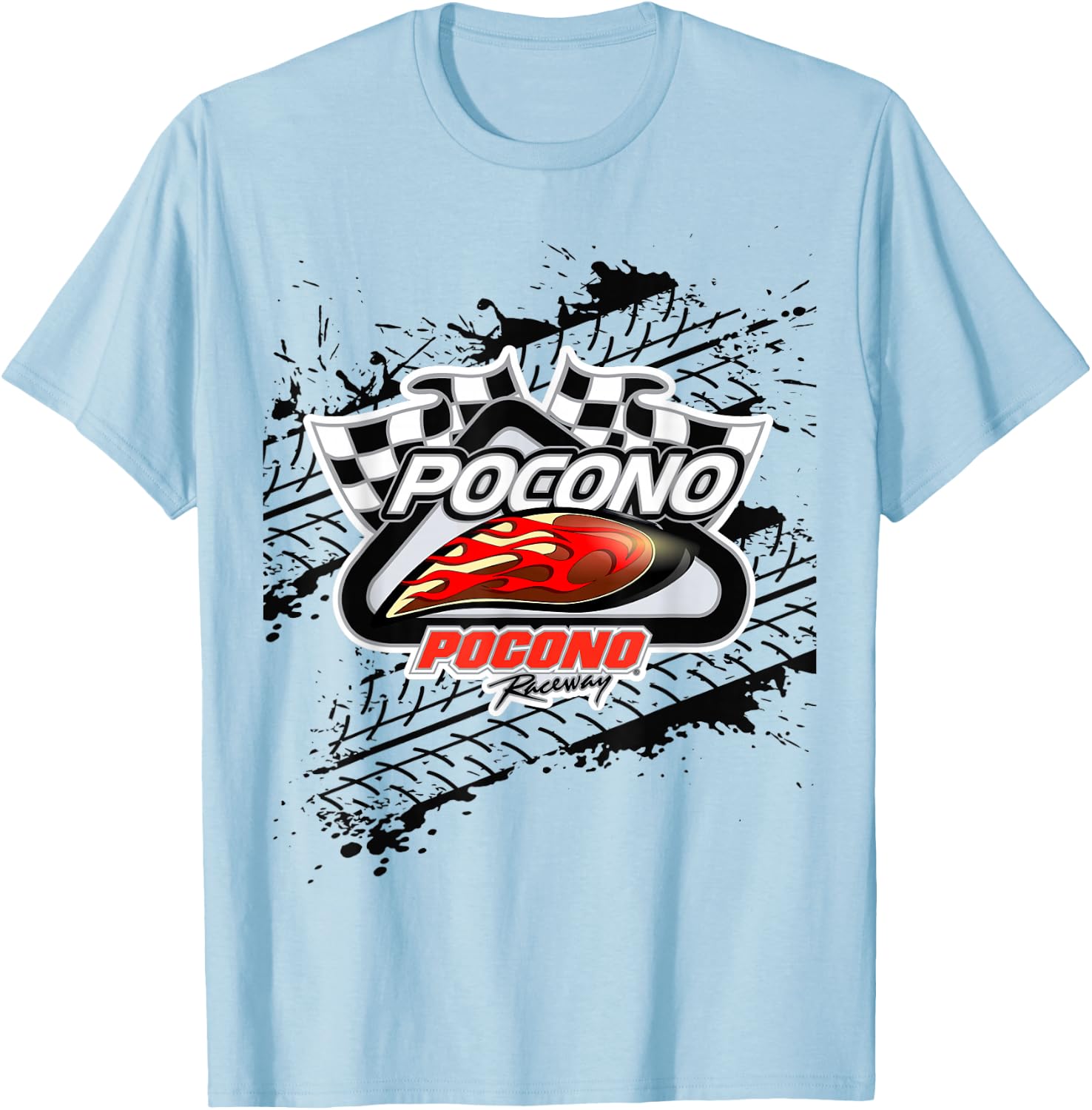 Pennsylvania Pocono Mountain Motorcycle race Men's T-Shirt - T-Shirt | Light Blue