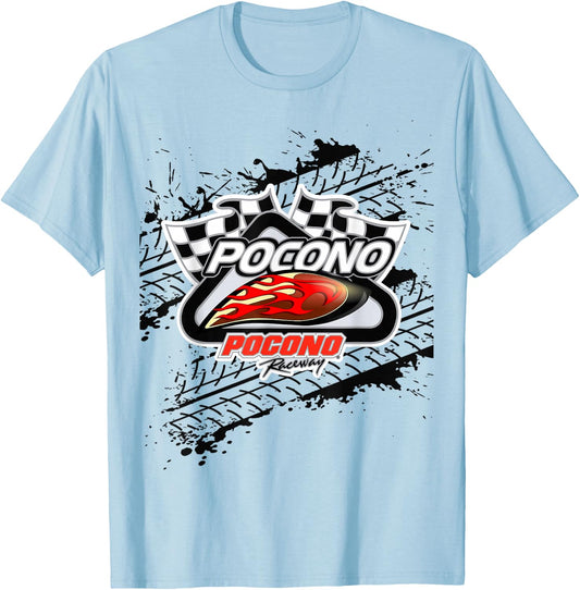 Pennsylvania Pocono Mountain Motorcycle race Men's T-Shirt - T-Shirt | Light Blue