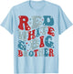 Red White and Big Brother Gender Reveal Family Matching T-Shirt - T-Shirt | Light Blue