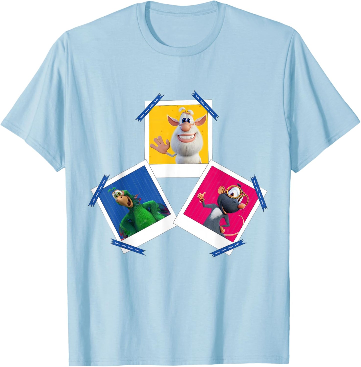 Booba & Friends Portraits T-Shirt - T-Shirt | Light Blue