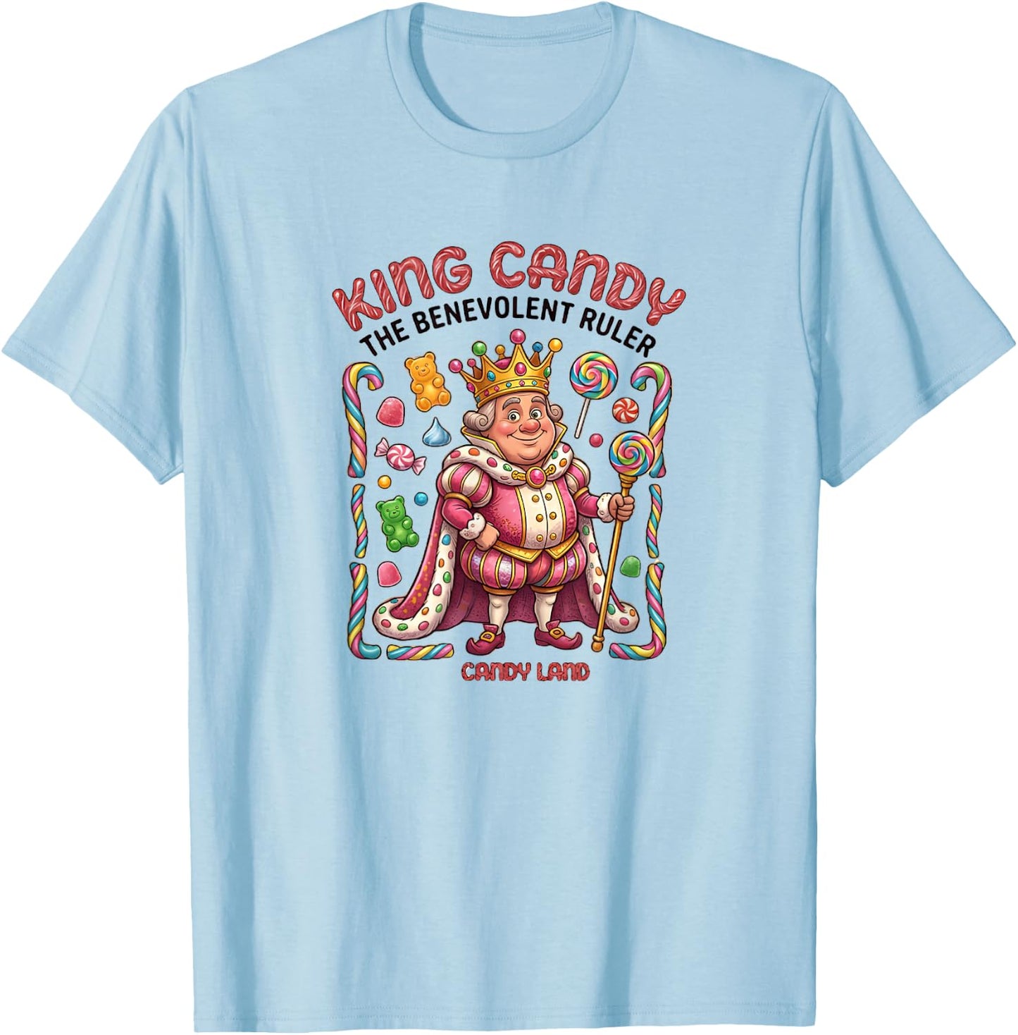 King Candy T-Shirt - T-Shirt | Light Blue
