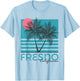 Fresno CA Souvenir California Palm Tree T-Shirt - T-Shirt | Light Blue