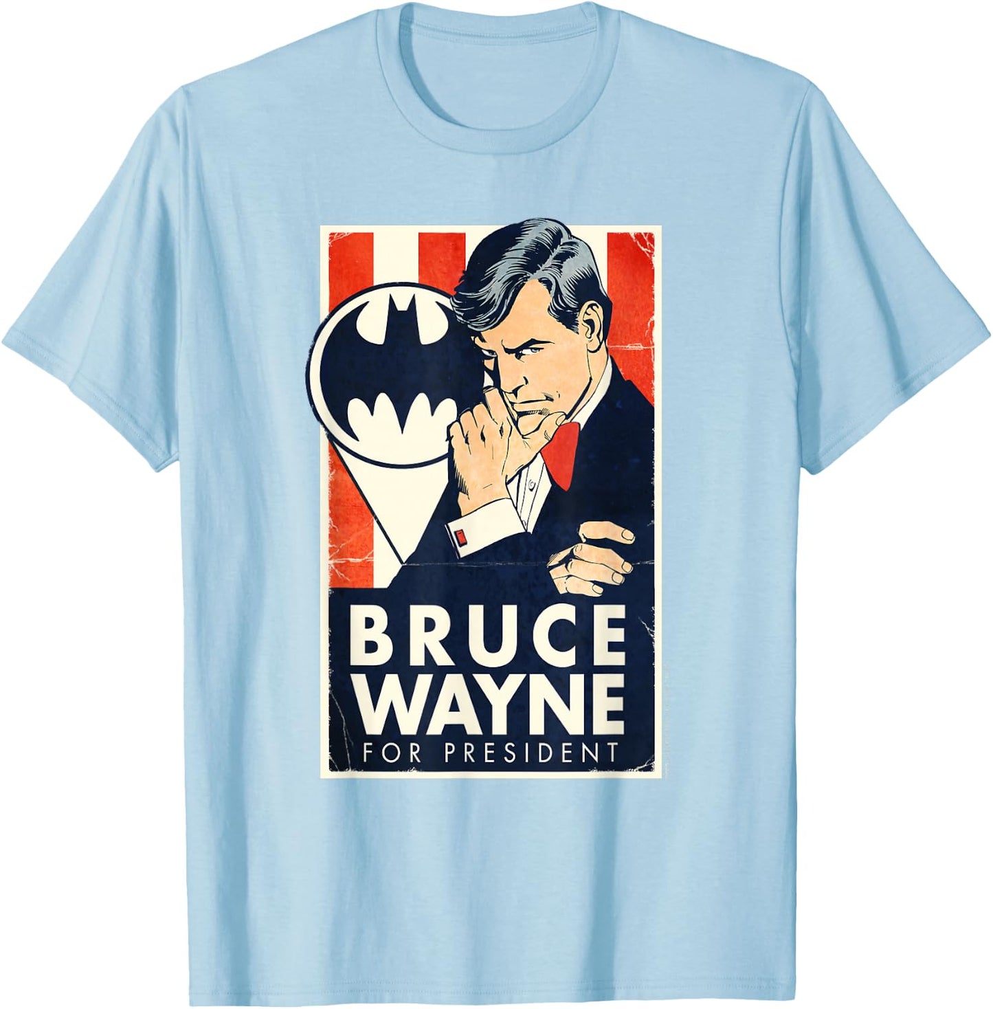 Batman Wayne For President T-Shirt - T-Shirt | Light Blue
