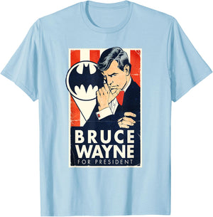 Batman Wayne For President T-Shirt - T-Shirt | Light Blue