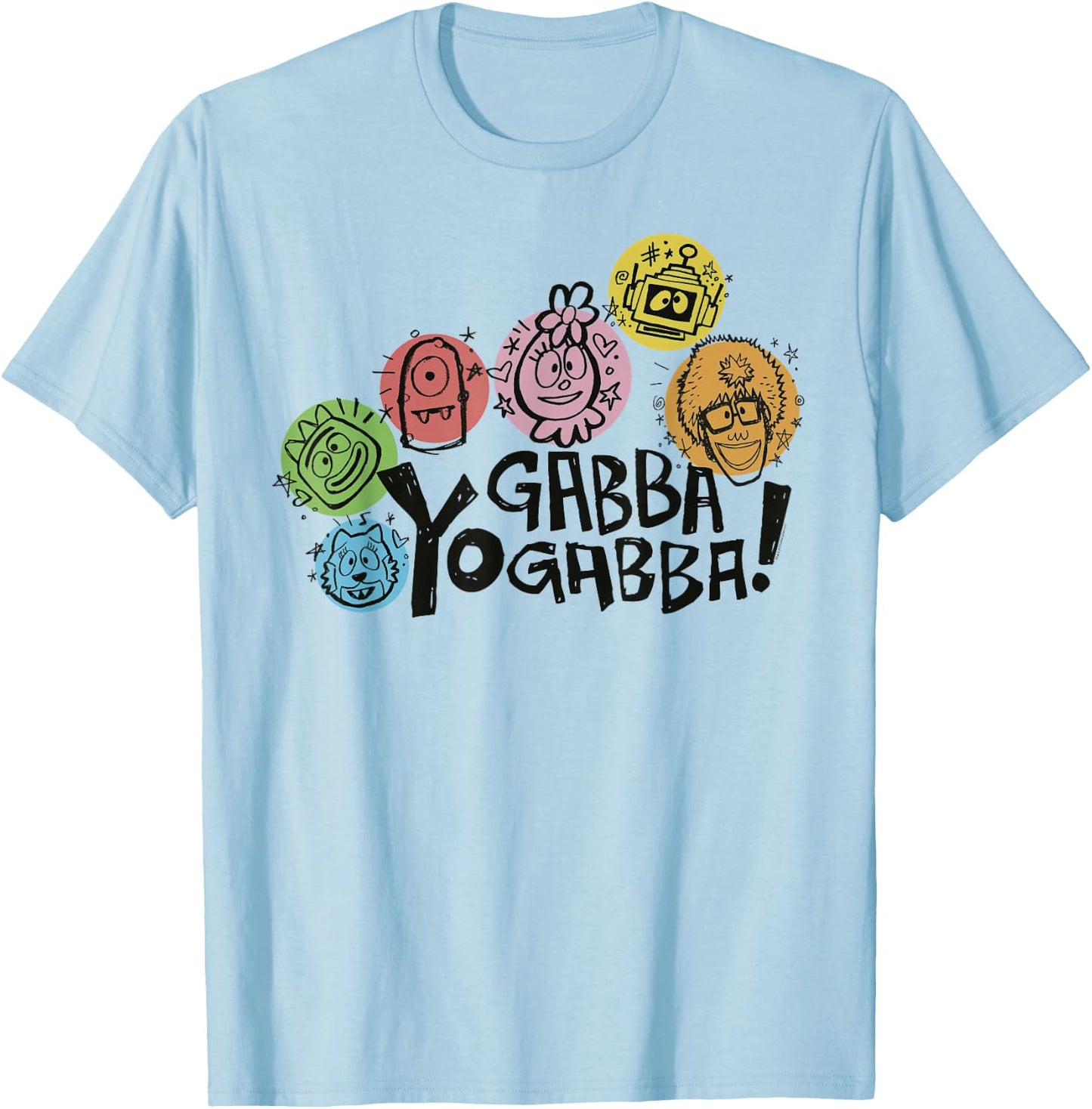 Yo Gabba Gabba - Sketch T-Shirt - T-Shirt | Light Blue