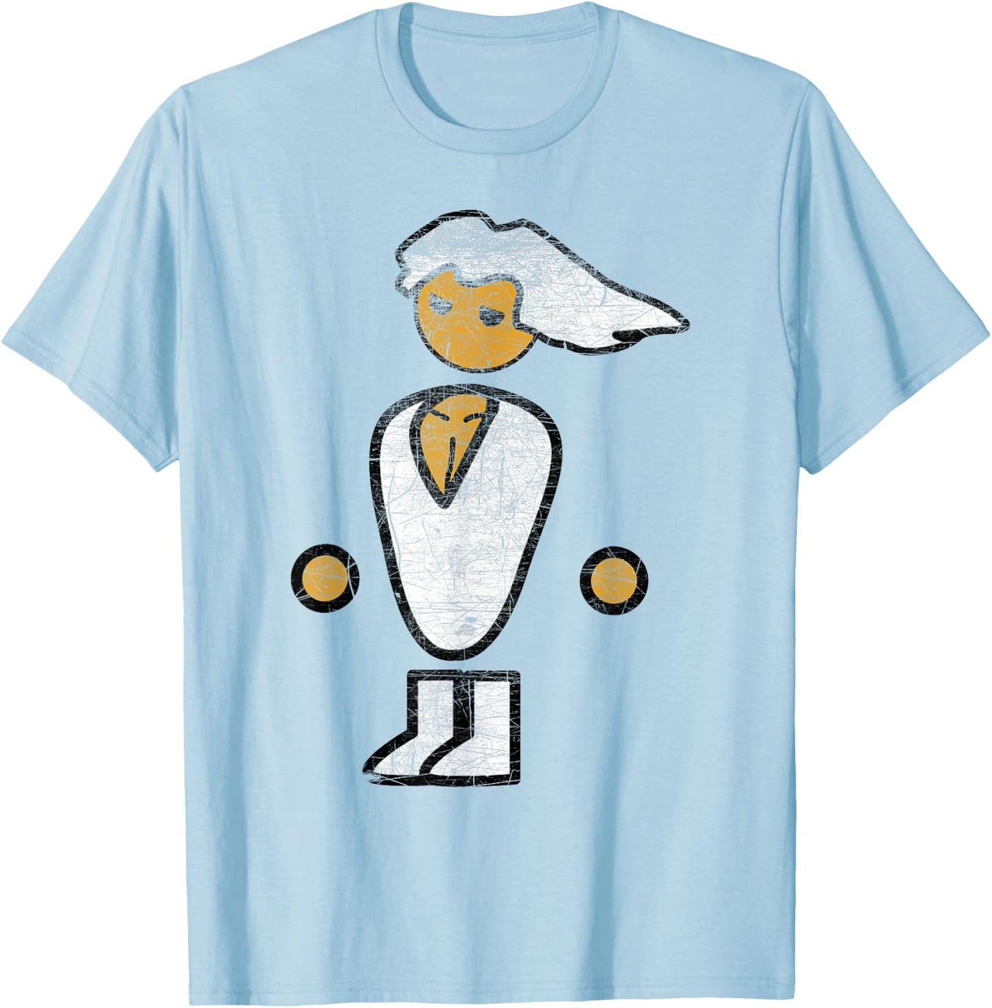 PC Master Race Distressed Vintage Style Shirt T-Shirt - T-Shirt | Light Blue
