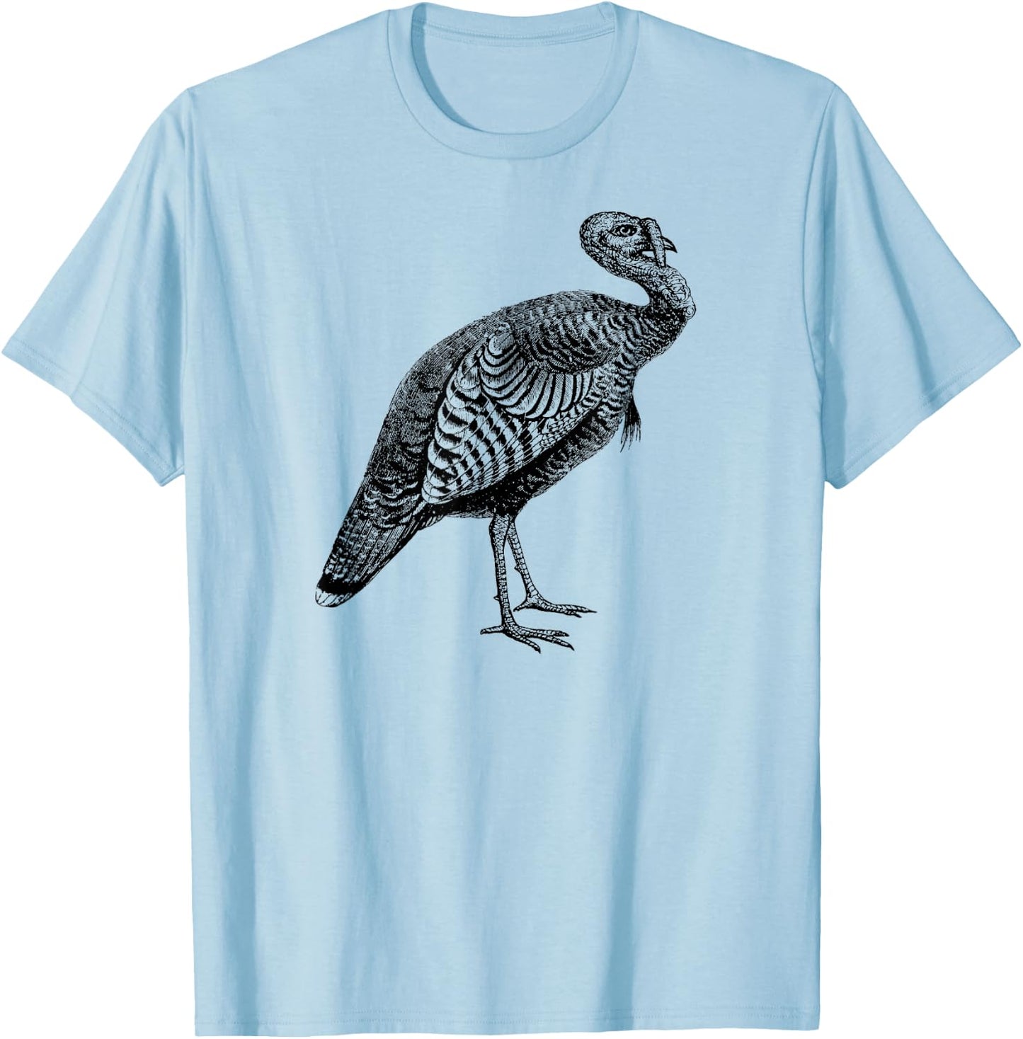 Mintage Wild Turkey T-Shirt - T-Shirt | Light Blue