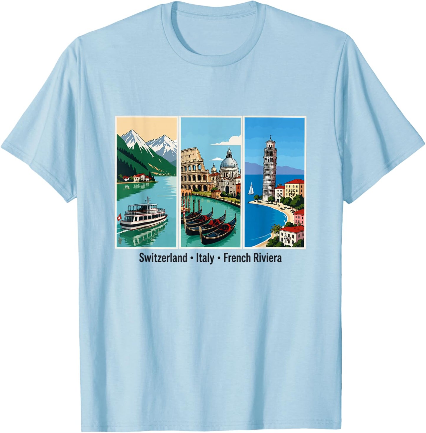 Love Traveling T-Shirt - T-Shirt | Light Blue