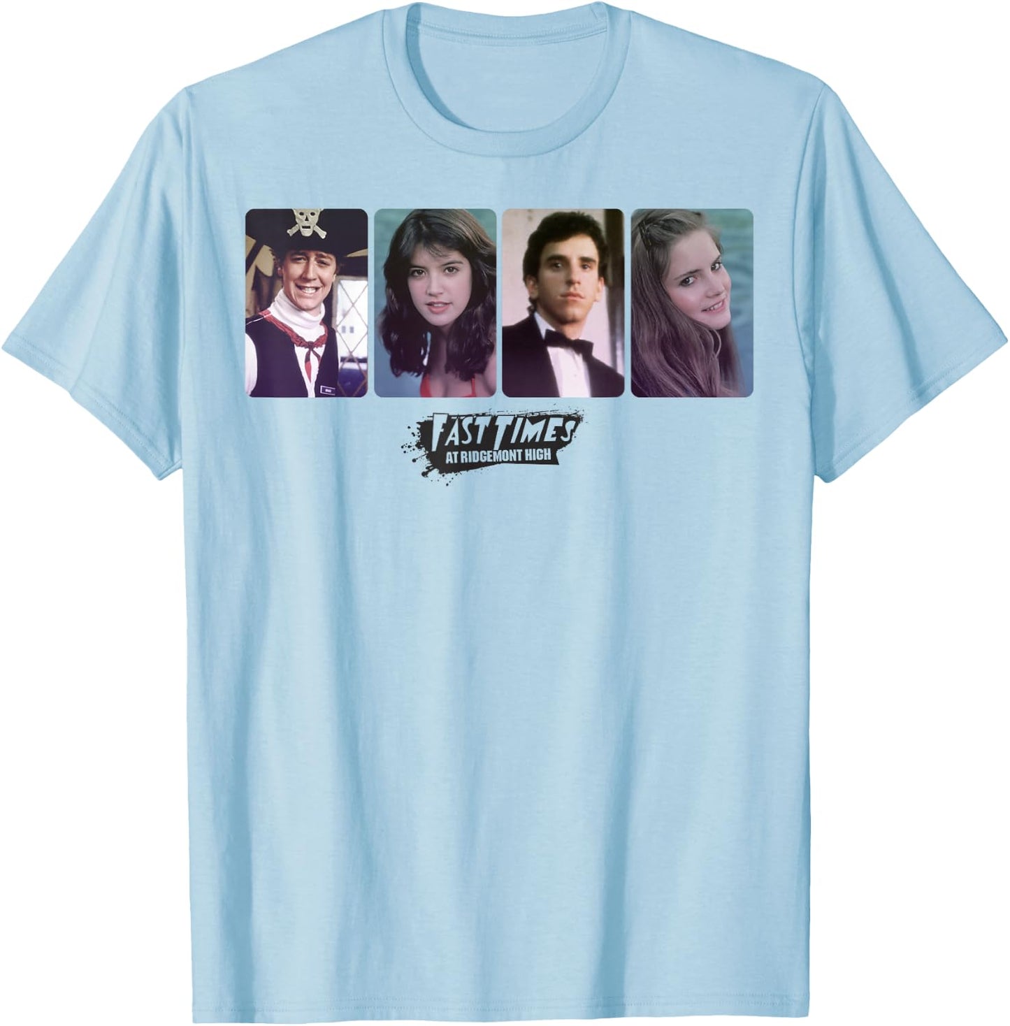 Fast Times At Ridgemont High Yearbook Picture T-Shirt - T-Shirt | Light Blue