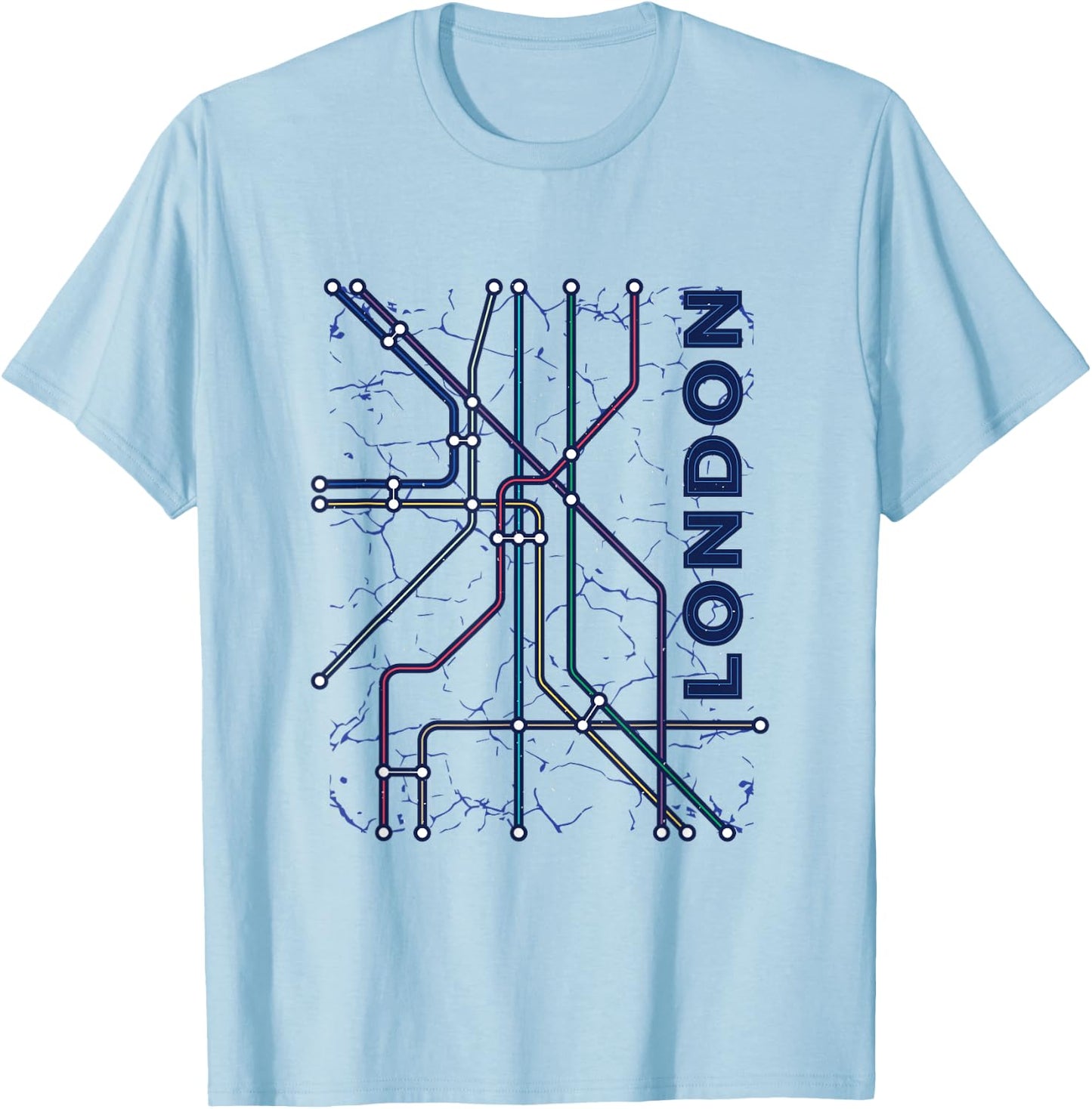 London Underground Tube T-Shirt - T-Shirt | Light Blue