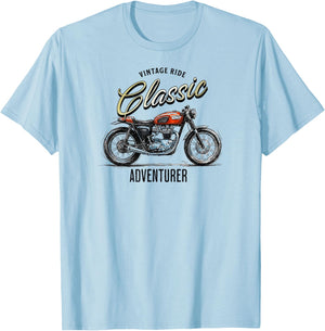 Vintage Ride Classic Adventurer T-Shirt - T-Shirt | Light Blue