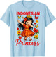 Indonesian Princess Cute Dabbing Girl Island Pride for Girls T-Shirt - T-Shirt | Light Blue