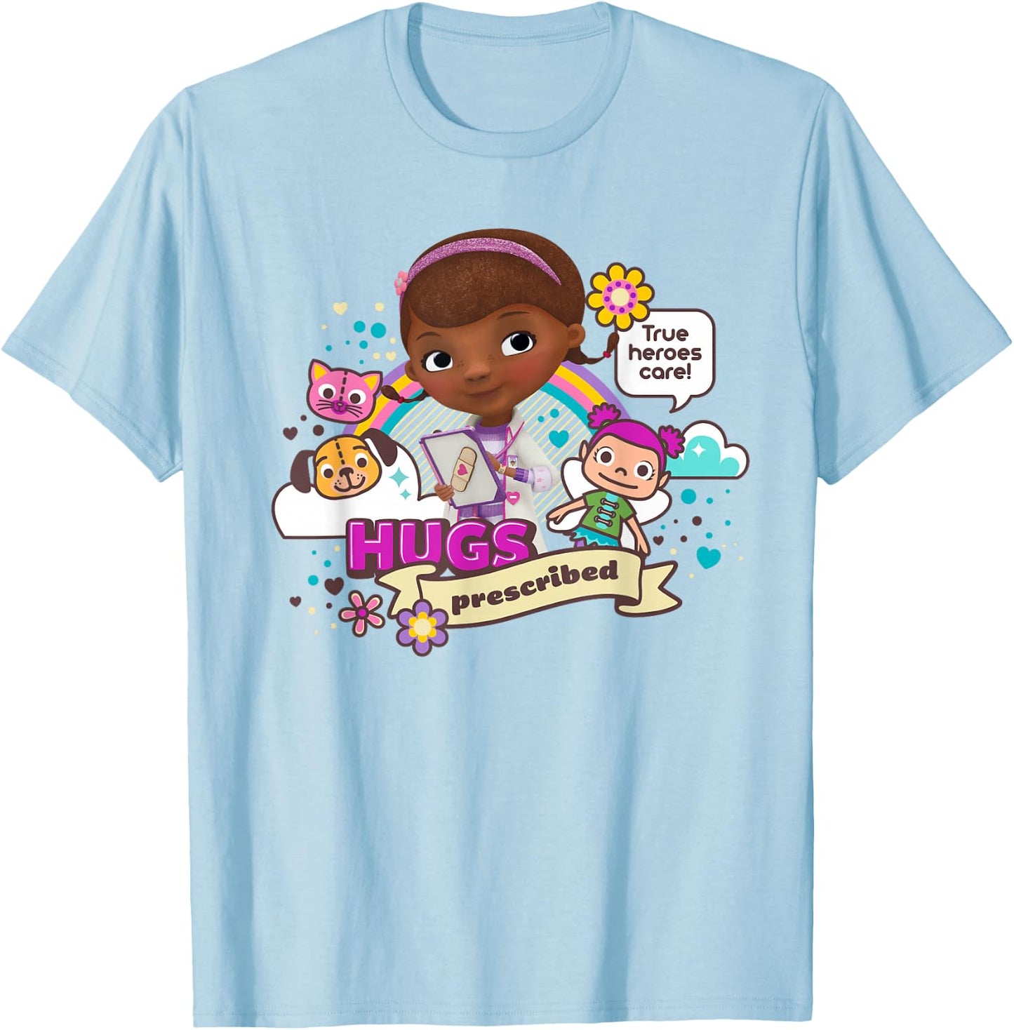 Disney Doc McStuffins Hugs Prescribed T-Shirt - T-Shirt | Light Blue