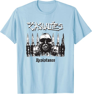 The Casualties - Resistance - Official Merchandise T-Shirt - T-Shirt | Light Blue