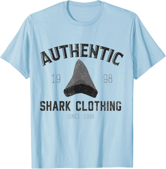 Shark Tooth Inspired Clothing Shark Teeth Design T-Shirt - T-Shirt | Light Blue