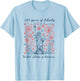 250 Years of Liberty 1776-2026 USA 4th July Women Patriotic T-Shirt - T-Shirt | Light Blue