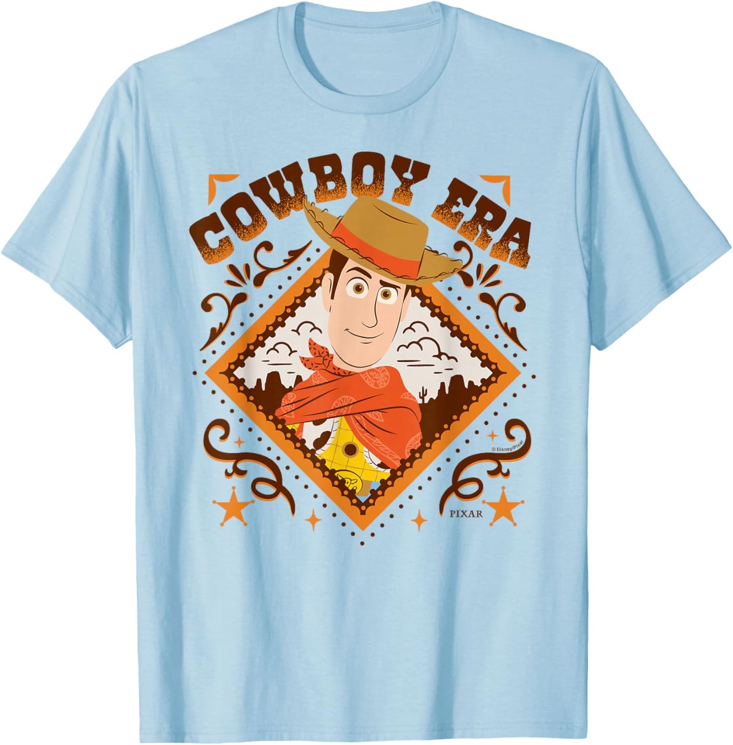 Toy Story 5 - Woody Cowboy Era T-Shirt - T-Shirt | Light Blue