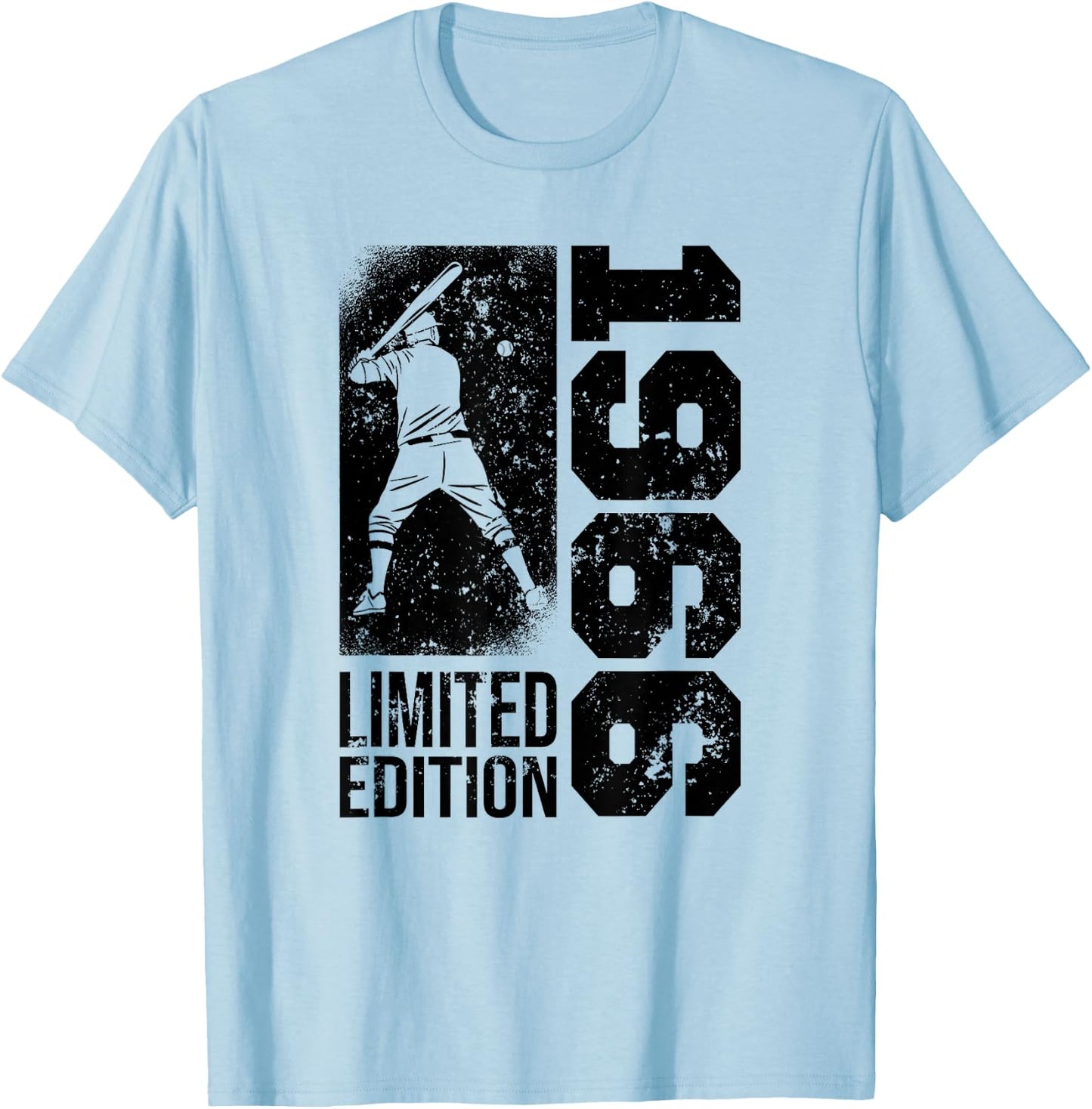 Baseball-Player Vintage born 1966 Birthday Baseball T-Shirt - T-Shirt | Light Blue
