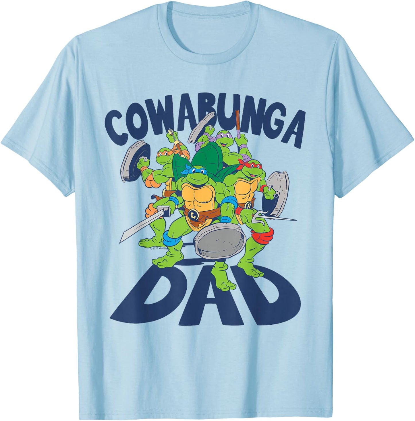 Teenage Mutant Ninja Turtles Father's Day Cowabunga Dad T-Shirt - T-Shirt | Light Blue
