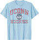 Connecticut Huskies Vintage Worn Gray Officially Licensed T-Shirt - T-Shirt | Light Blue