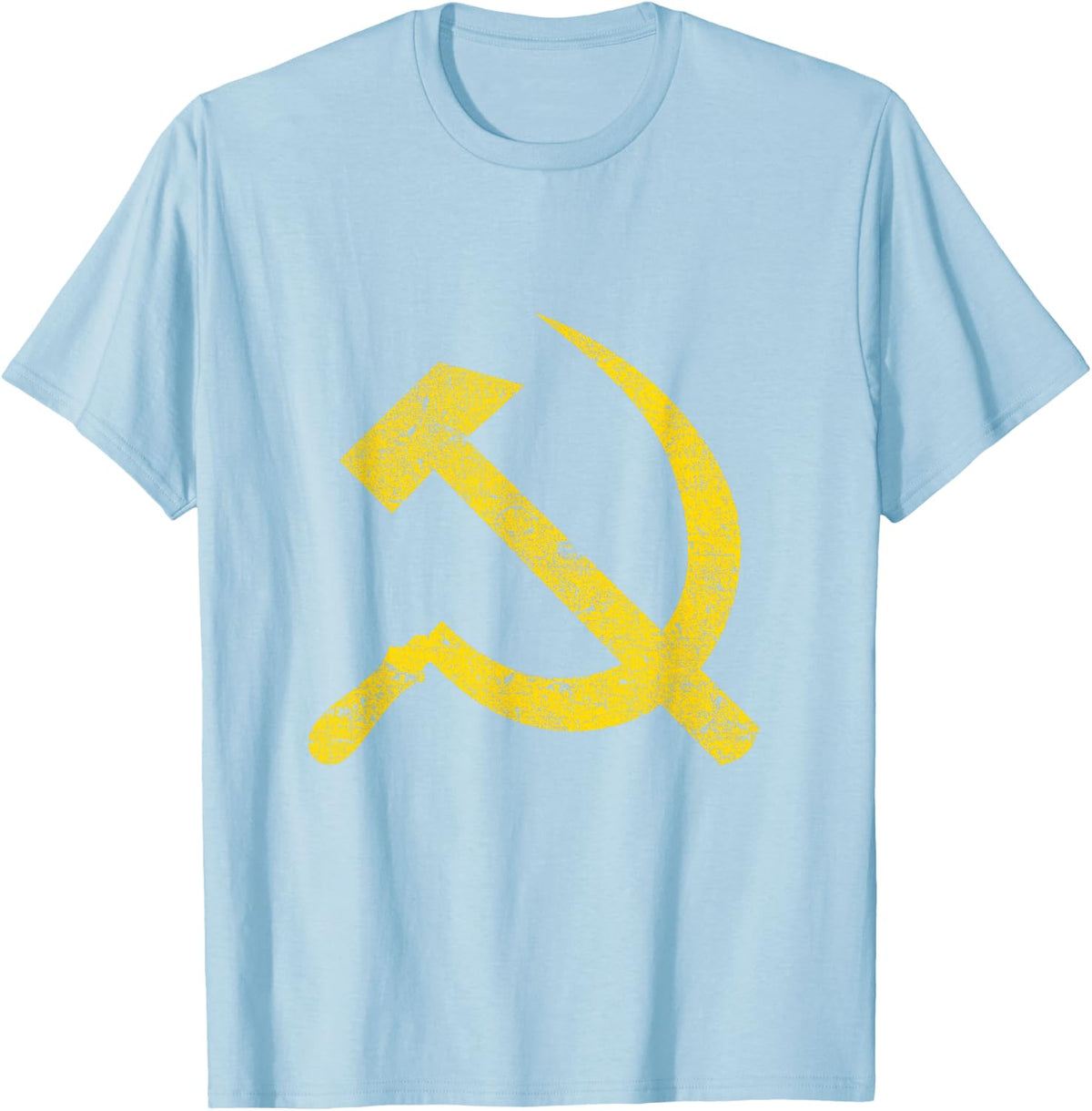 Socialist Hammer and Sickle Vintage T-Shirt - T-Shirt | Light Blue